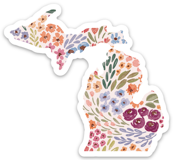 Countryside Blooms Michigan Sticker