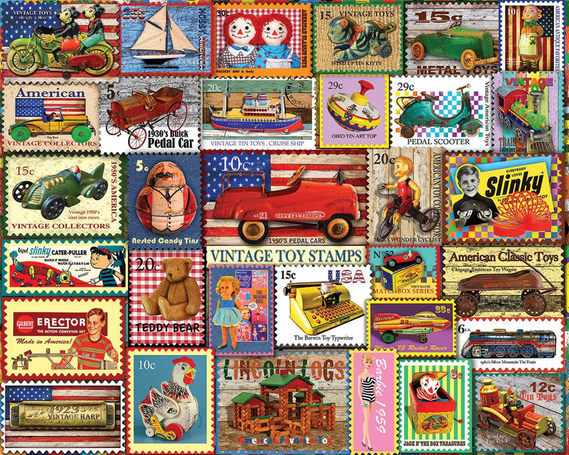 Vintage Toy Stamps Puzzle