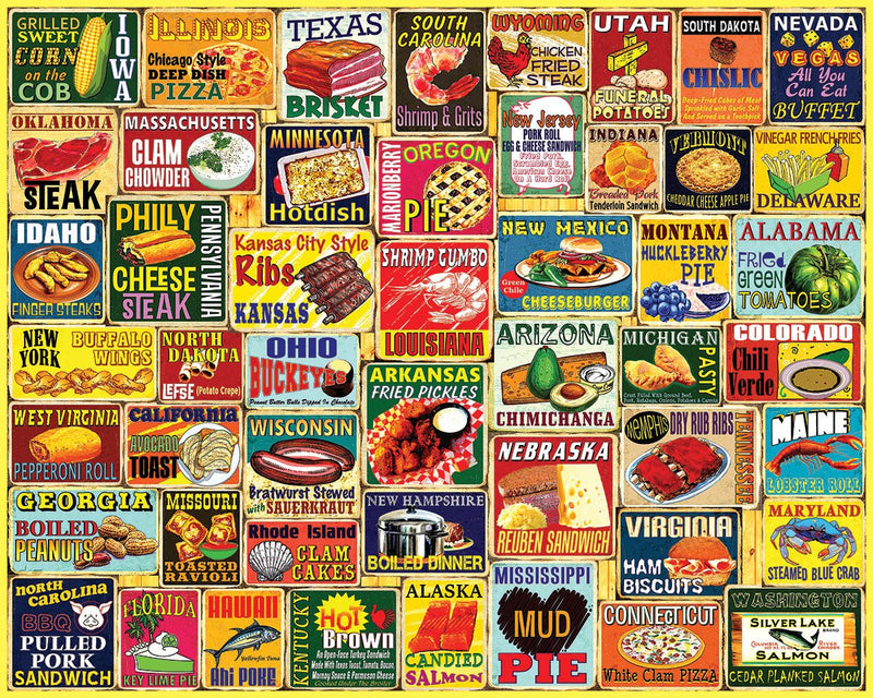 Iconic State Foods Puzzle