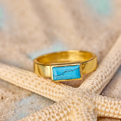 Tulum Turquoise Pura Vida Ring