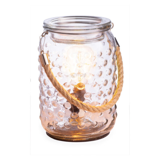Hobnail & Rope Candle Warmer Lamp