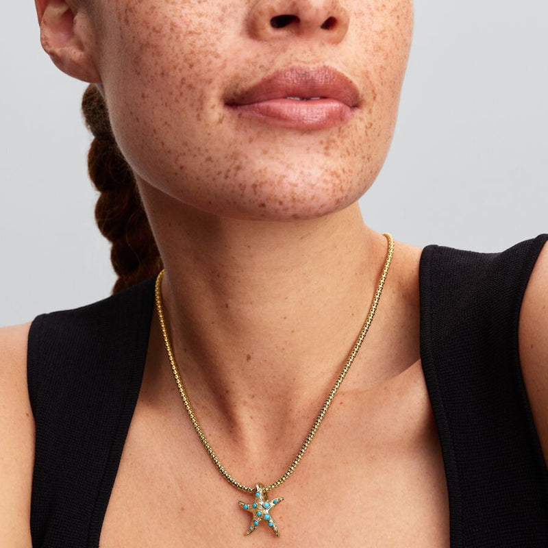 Sparkling Blue Starfish Pandora Charm