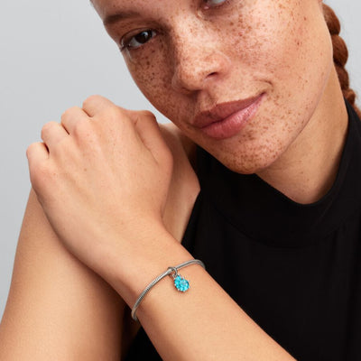 Blue Murano Sea Shell Pandora Charm