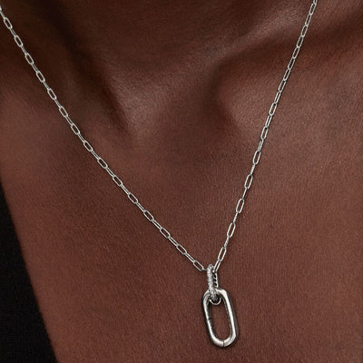 Openable Silver Link Pandora Necklace