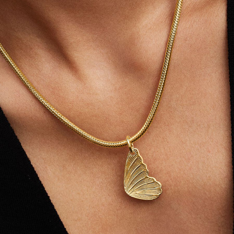 Gold Butterfly Wing Pandora Charm