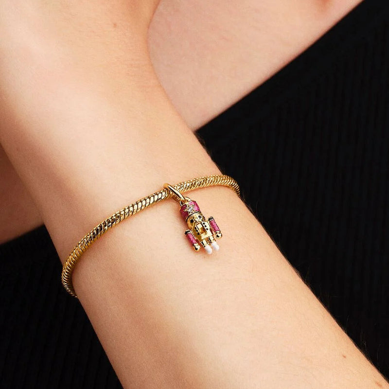 Moveable Gold Nutcracker Pandora Charm