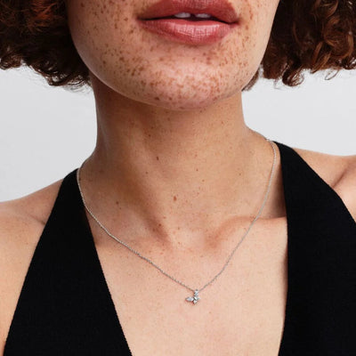 Silver Butterfly Pandora Necklace