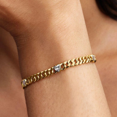 Gold Cuban Chain Pandora Bracelet