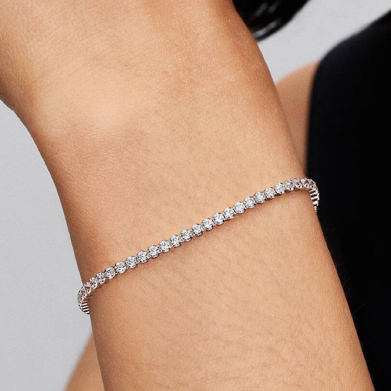 Sparkling Silver Tennis Pandora Bracelet