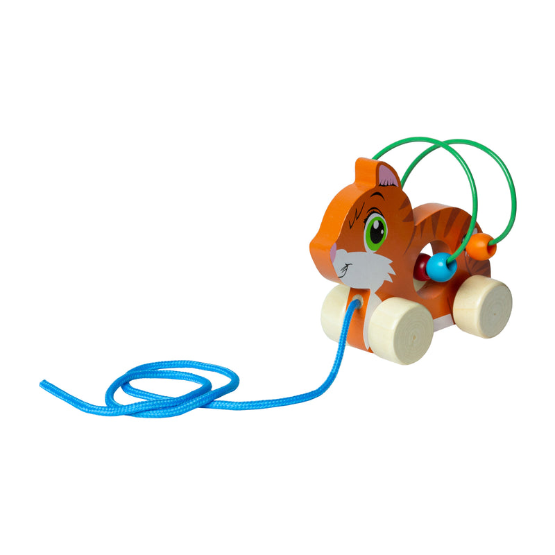 Wooden Pull Along Cat