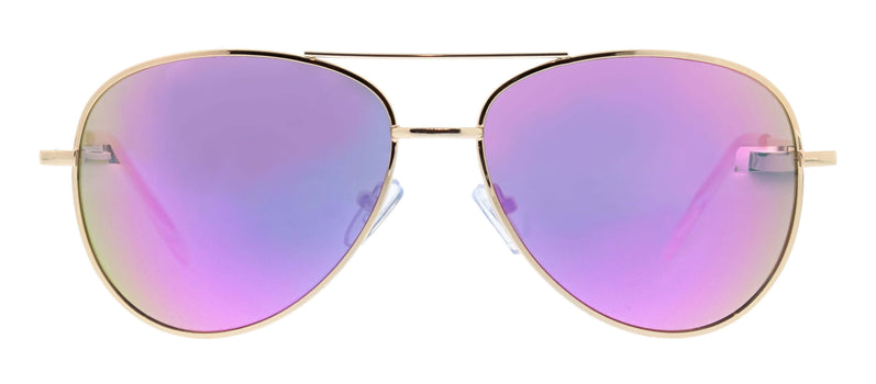 Peepers Ultraviolet Sunglasses in Pink & Gold