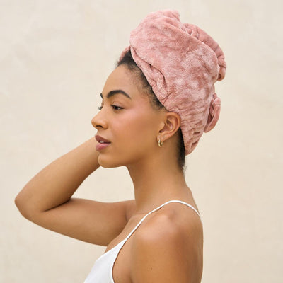 Microfiber Plush Hair Towel Turban by Kitsch