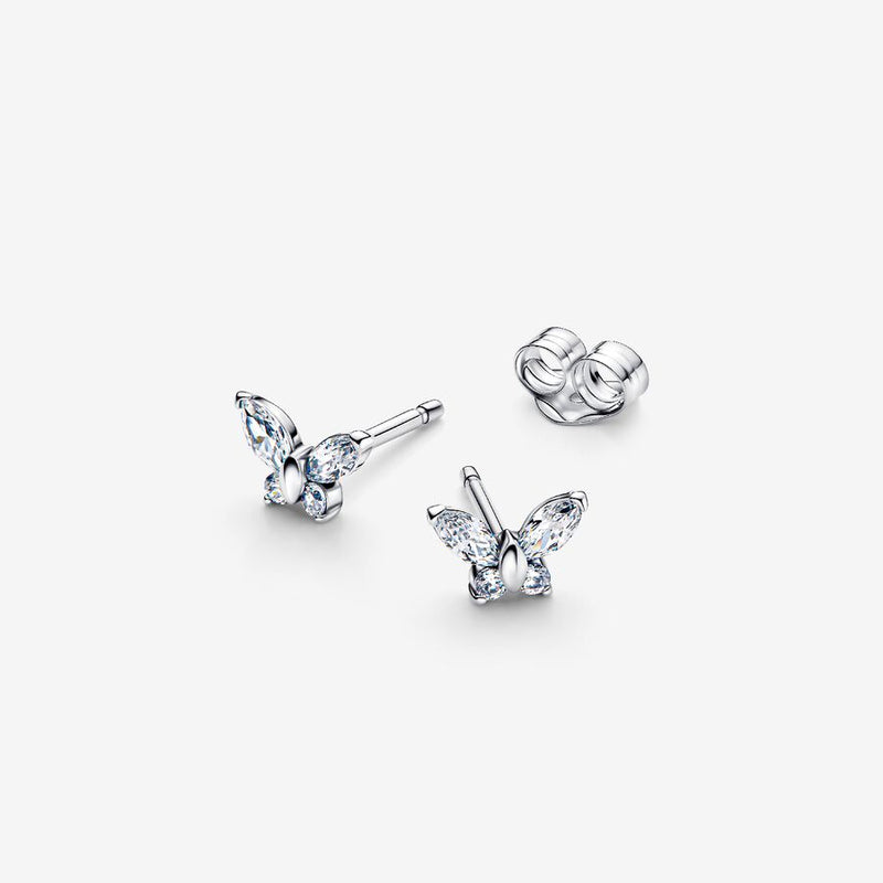 Butterfly Pandora Stud Earrings