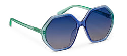 Peepers Calypso Polarized Sunglasses in Blue/Green