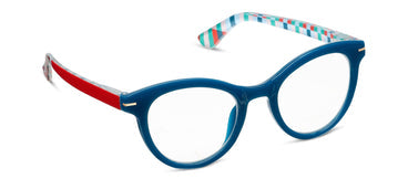 Peepers Eyeglass Daphne in Teal/Red