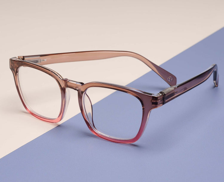 Peepers Eyeglass Latte in Tan/Coral