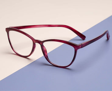 Peepers Eyeglass Bengal in Magenta Horn