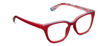 Peepers Trapeze Eyeglasses in Red
