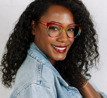 Peepers Fiona Eyeglasses in Rainbow Ombre