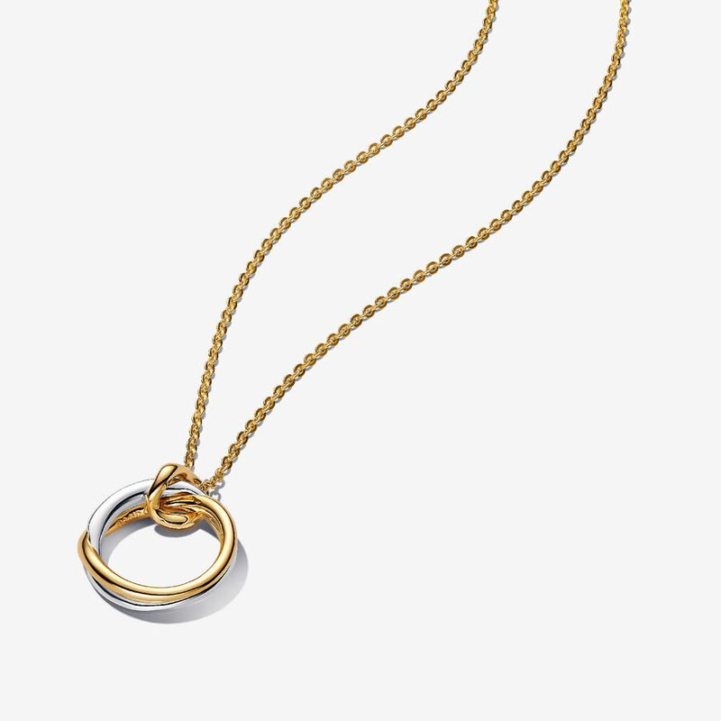 Organically Shaped Two-Tone Pandora Necklace