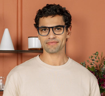 Peepers Domino Eyeglasses in Navy