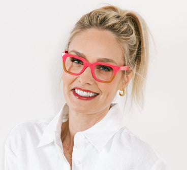 Peepers Page Eyeglasses in Tan Pink