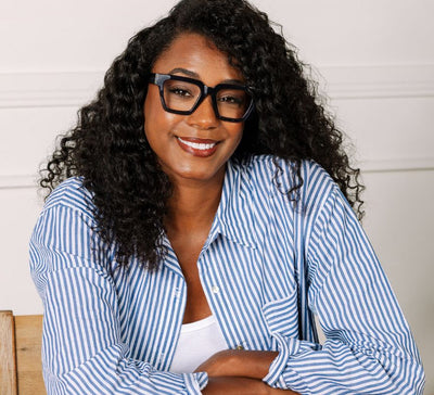 Peepers Take A Bow Eyeglasses in Navy