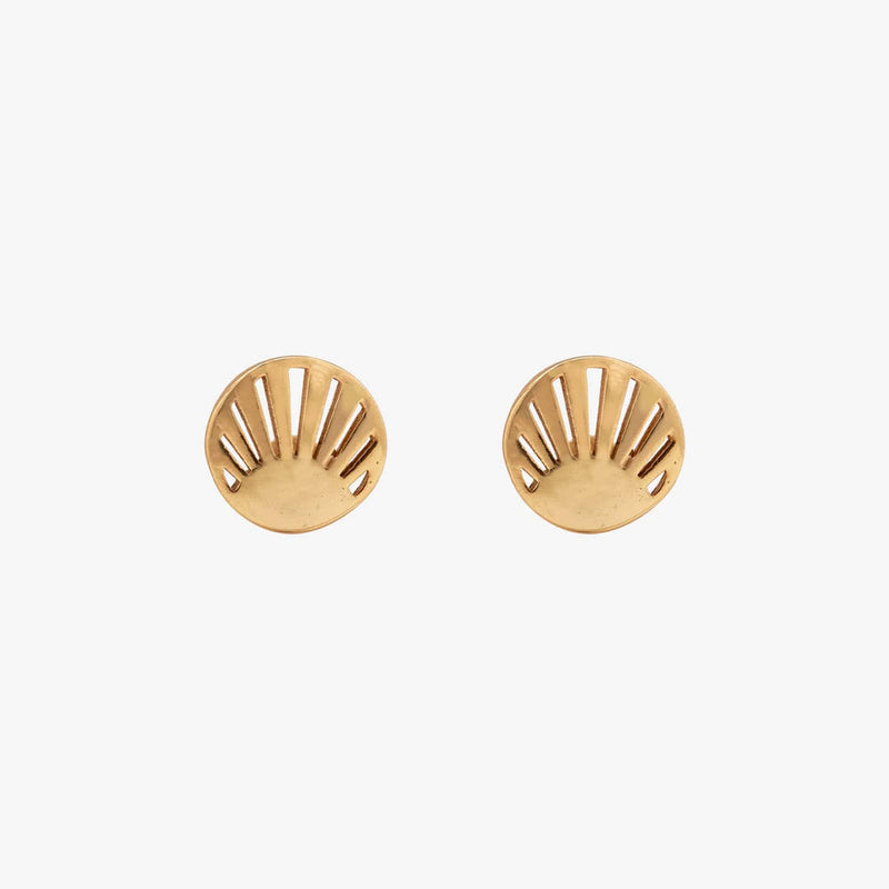 Cutout Sunburst Stud Pura Vida Earrings