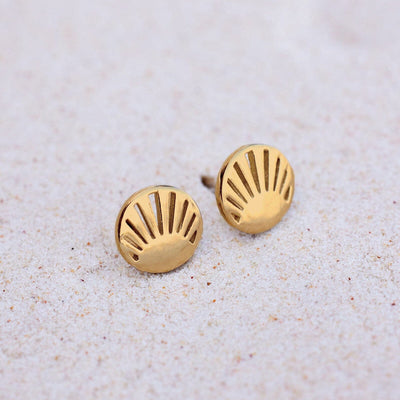 Cutout Sunburst Stud Pura Vida Earrings