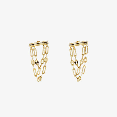 Draped Bar Gold Pura Vida Earrings