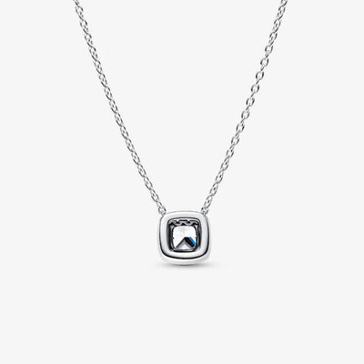 Halo Pendant Collier Square Pandora Necklace
