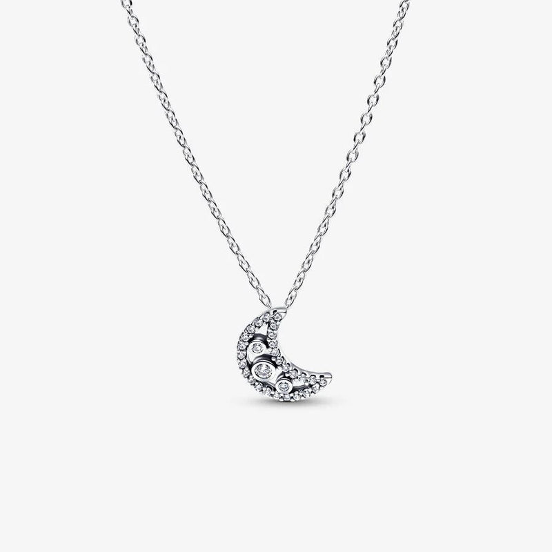 Crescent Moon Pandora Necklace