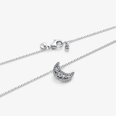 Crescent Moon Pandora Necklace