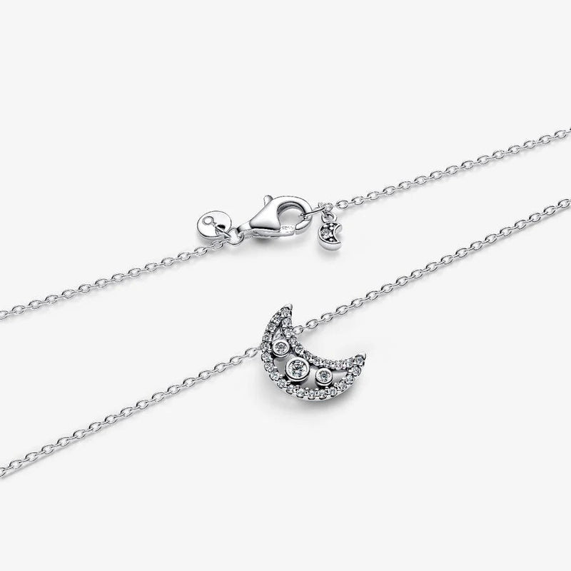 Crescent Moon Pandora Necklace