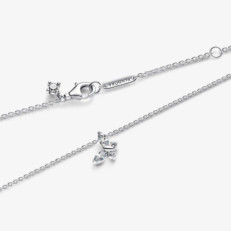 Silver Butterfly Pandora Necklace