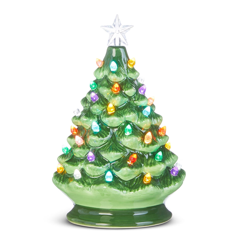 Vintage Ceramic Light-Up Christmas Tree
