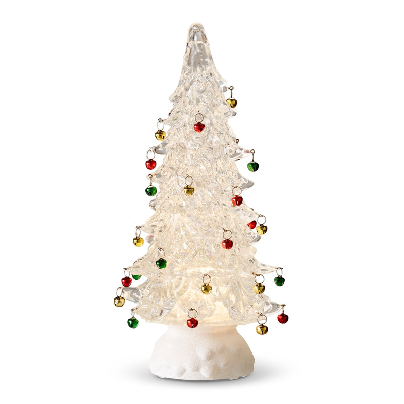 Clear Christmas Tree with Ornaments