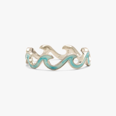 Tie Dye Enamel Wave Pura Vida Rings