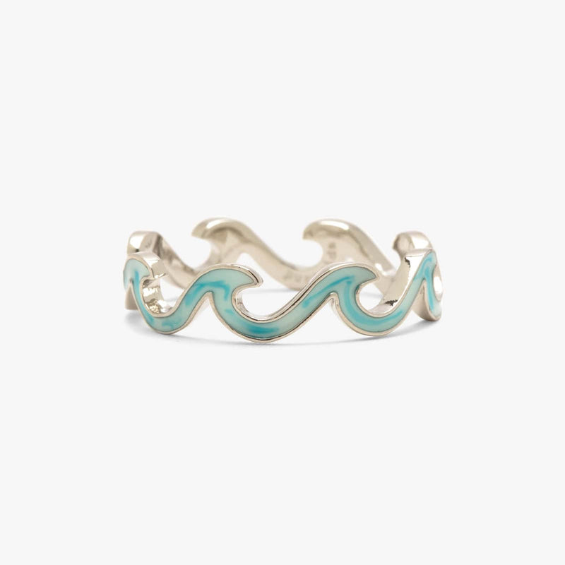 Tie Dye Enamel Wave Pura Vida Rings