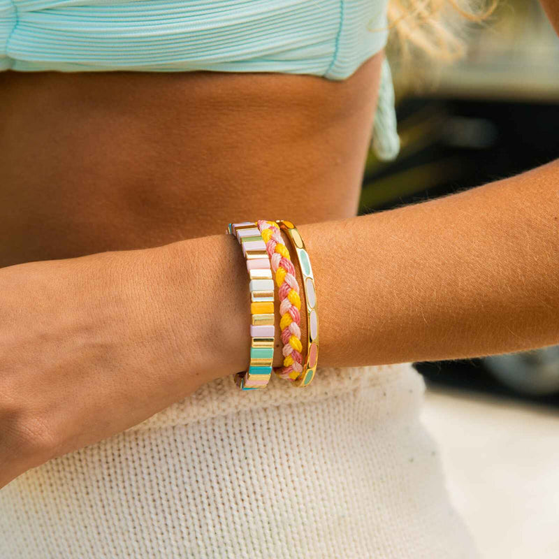 Bright Tides Bead Stretch Pura Vida Bracelet