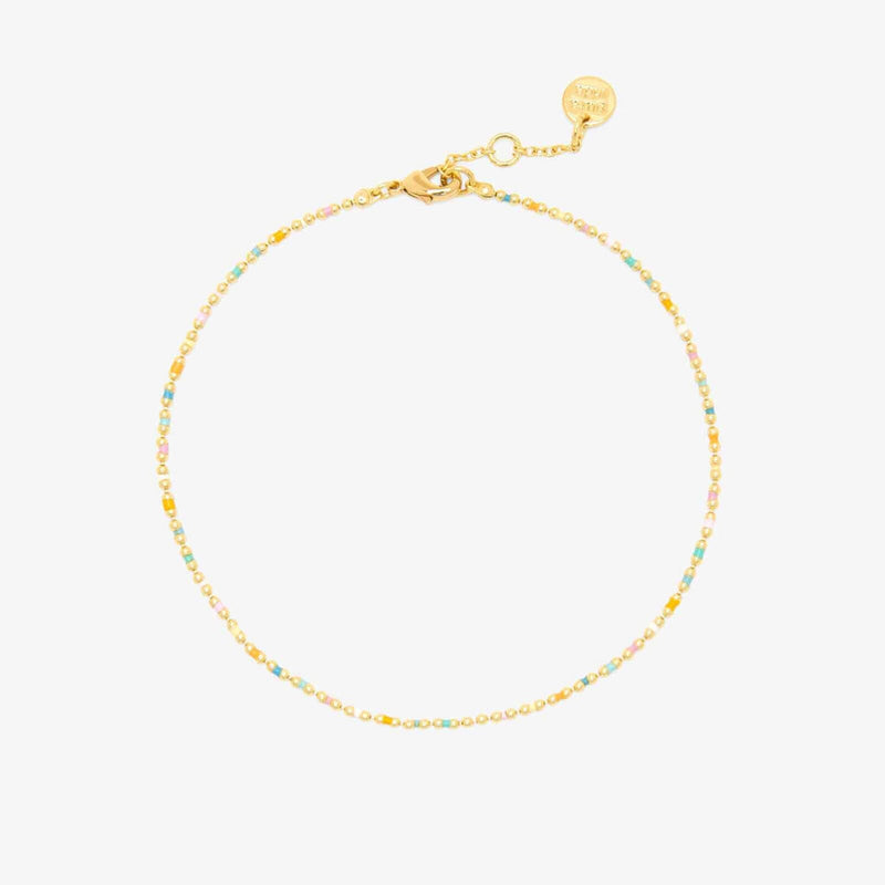 Dainty Enamel Chain Pura Vida Anklets