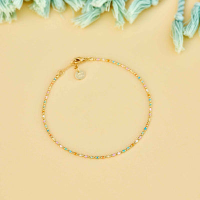 Dainty Enamel Chain Pura Vida Anklets