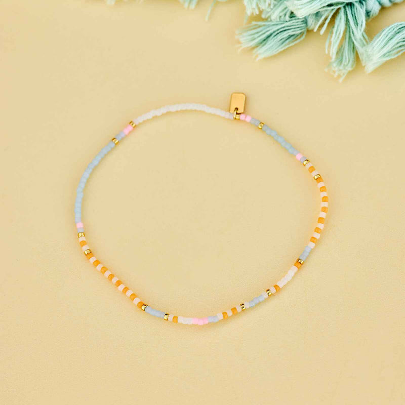 Sunset Stretch Seed Bead Pura Vida Anklets