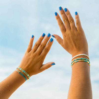 Two-Tone Dainty Pura Vida Bracelet