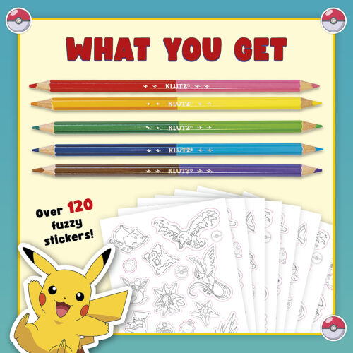 Klutz Pokemon Fuzzy Sticker Kit