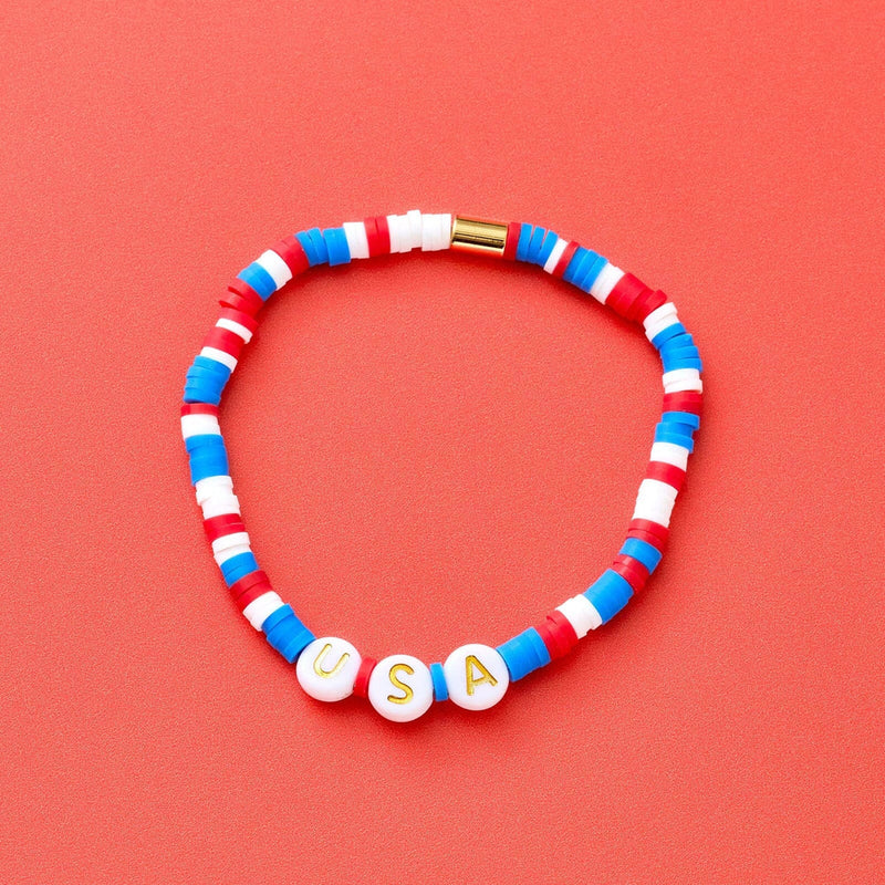 USA Disc Stretch Pura Vida Bracelet