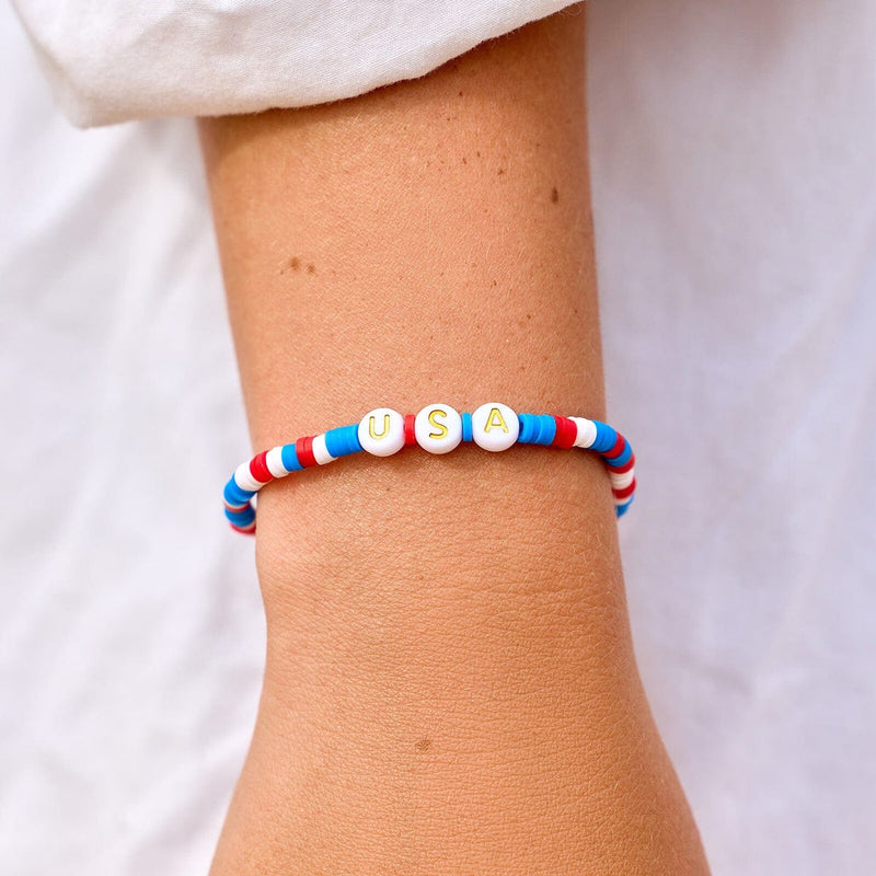 USA Disc Stretch Pura Vida Bracelet