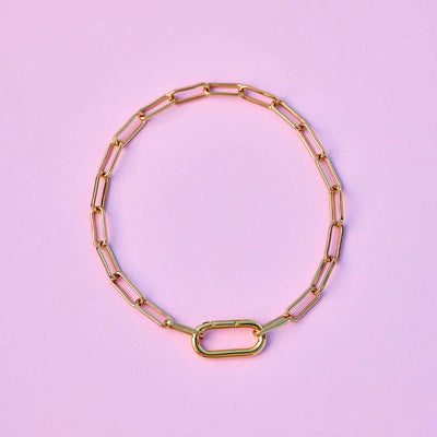 Harper Oval Charm Chain Pura Vida Bracelet