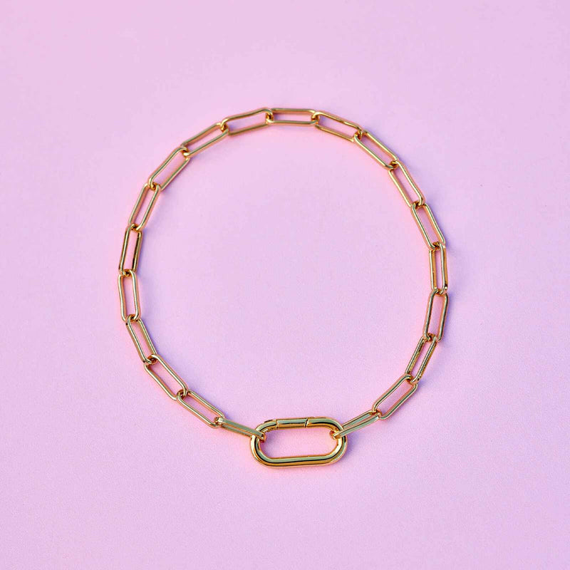 Harper Oval Charm Chain Pura Vida Bracelet