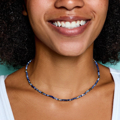 Surfrider Sea Stone Bead Pura Vida Necklace